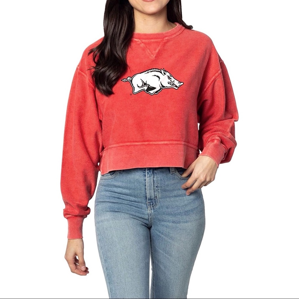 chicka-d Women's Corded Boxy Pullover